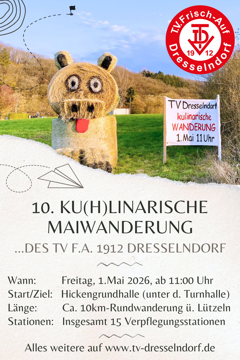 10. Ku(h)linarische Maiwanderung @ Hickengrundhalle